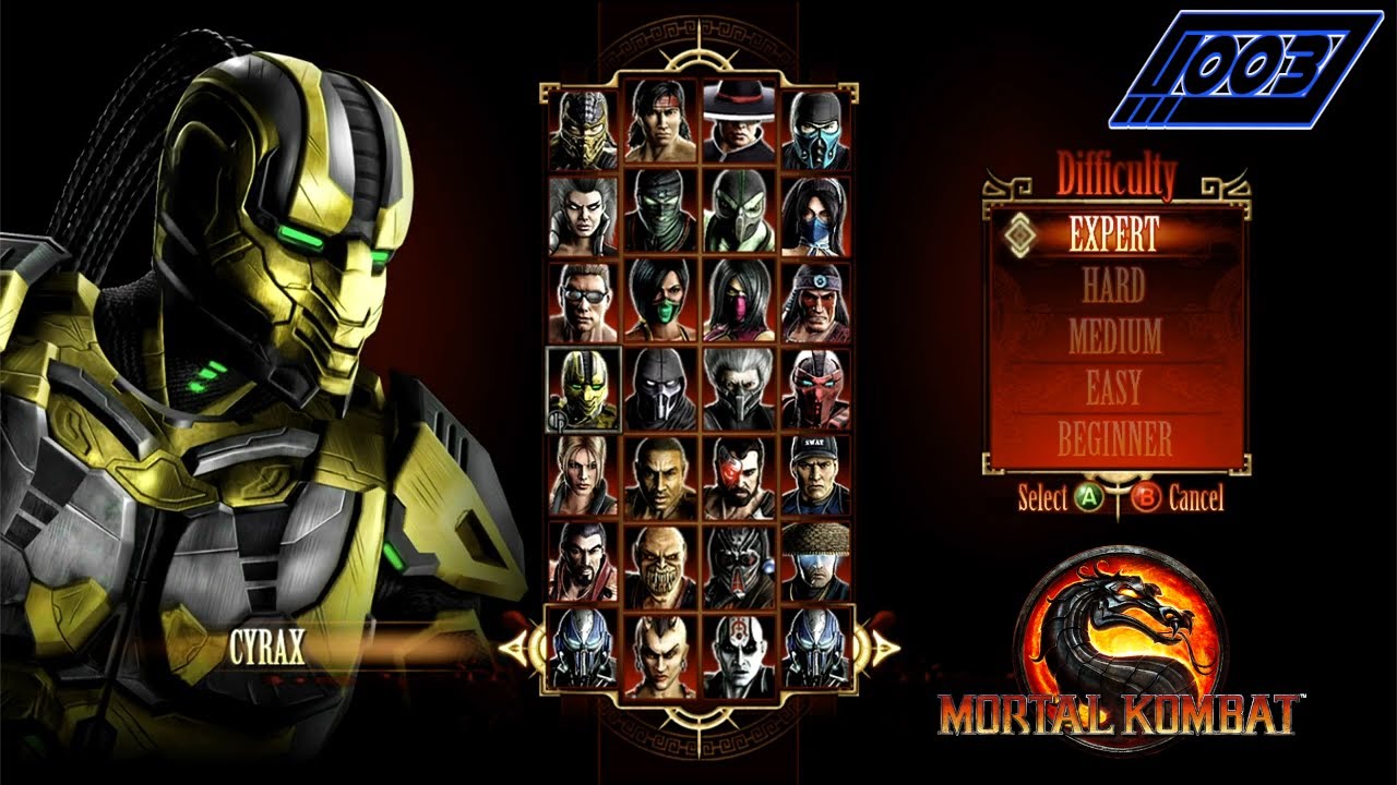 Mortal Kombat 2011 Cyrax Arcade Playthrough (Expert Difficulty)