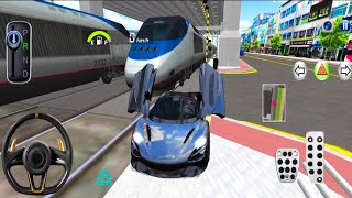 New Black Ferrari LaFerrari Car Vs Bullet Train Racing - 3D Driving Class 2026 - Android Gameplays screenshot 5
