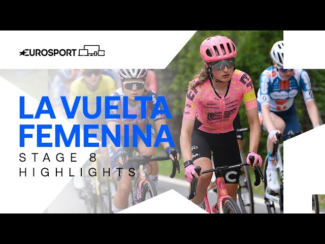 WINNING IN STYLE 😎 | La Vuelta Femenina Stage 8 Highlights | Eurosport Cycling class=