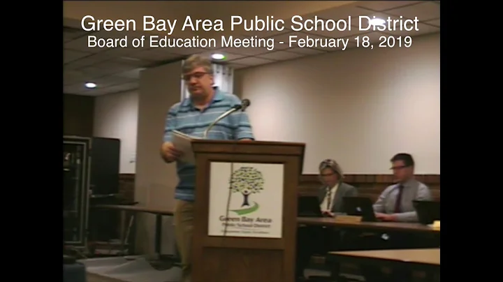 GBAPSD Board of Education Meeting: February 18, 2019