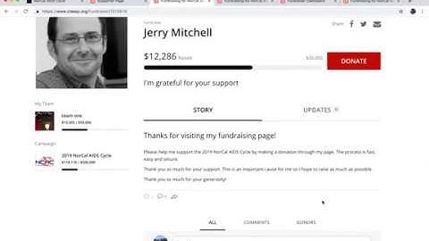 NorCal AIDS Cycle - How to Setup Your Classy Fundraising Page