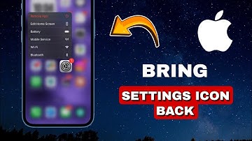How To Bring Back The Missing Settings Icon In iPhone (UPDATED METHOD)