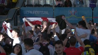 Euro 2020: Euphoric England fans in London celebrate cruising to the semis | AFP