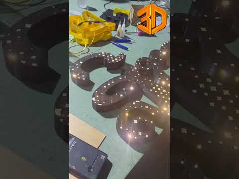 อักษรไฟ เรืองแสง ดีไซน์ คุณเองก็กำหนดได้ !! #3dprinting