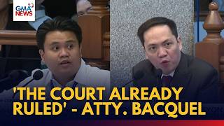 'The court already ruled' - Bacquel, sinagot si Ligutan sa pagpuna nito sa objection | GMA News screenshot 4