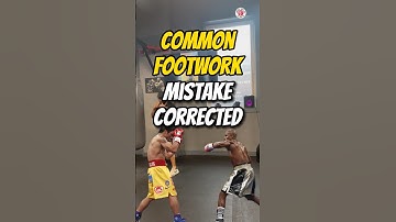 Common boxing footwork mistake corrected #boxing #boxingfootwork #boxingtips #boxingtutorial #fyp