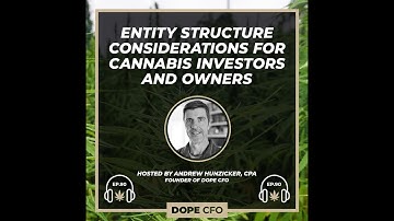 Entity Structure Considerations for Cannabis Investors and Owners