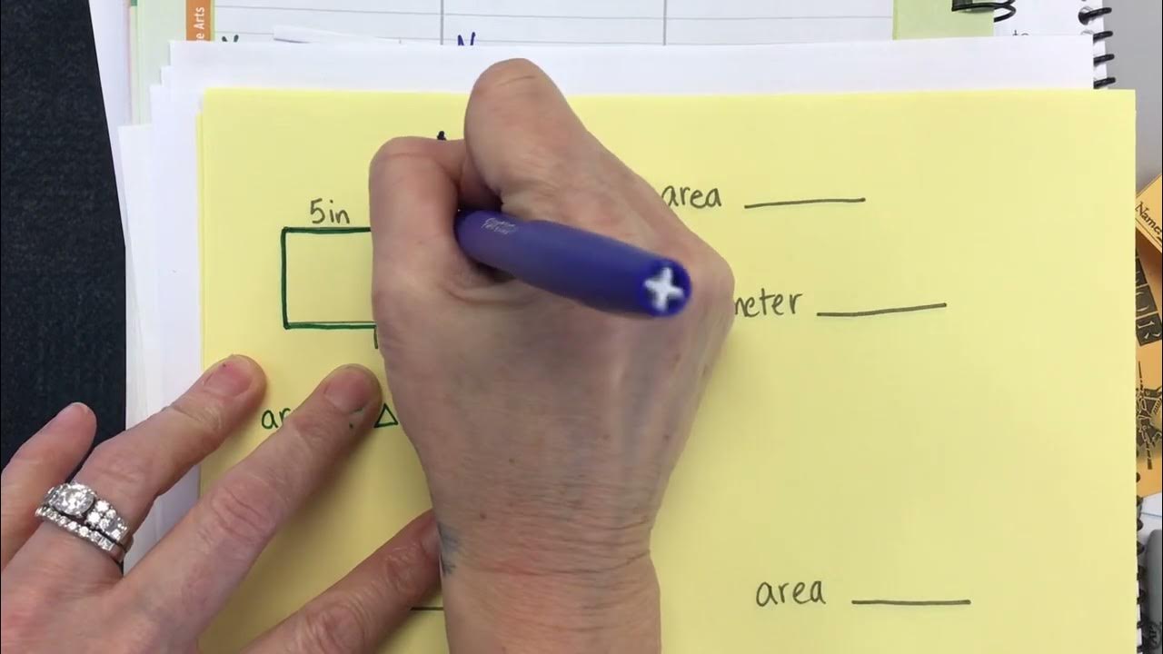Finding area and perimeter of irregular shapes with triangles YouTube