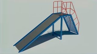 3d моделирование и визуализация горки в AutoCAD 2016 3d моделирование и визуализация горки в AutoCAD 2016