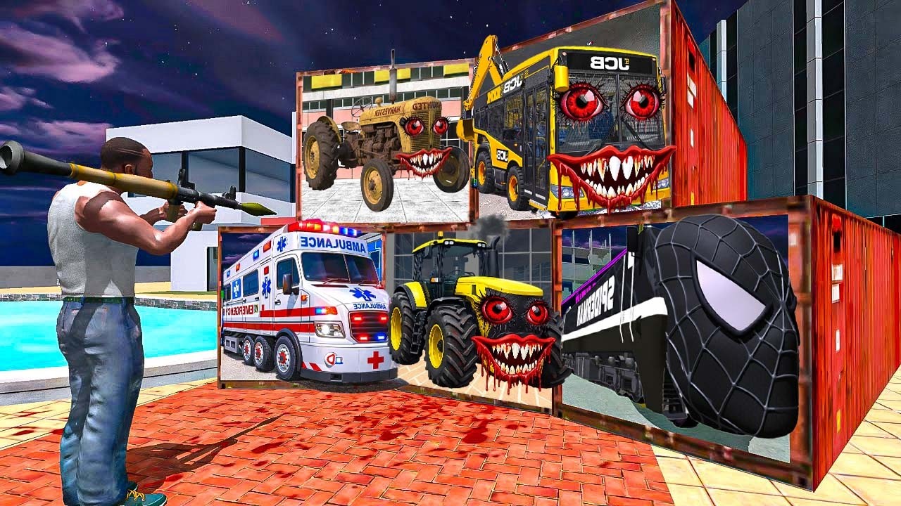 Franklin Found Haunted Mystery Container in Indian Bikes Driving 3d