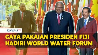 Unik! Gaya Berpakaian Presiden Fiji saat Hadiri Pembukaan World Water Forum di Bali