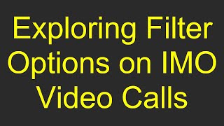 Exploring Filter Options on IMO Video Calls screenshot 4