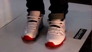 AIR JORDAN 11 LOW "BULLS" HOME - ON FEET EDITION @ EXCLUCITY