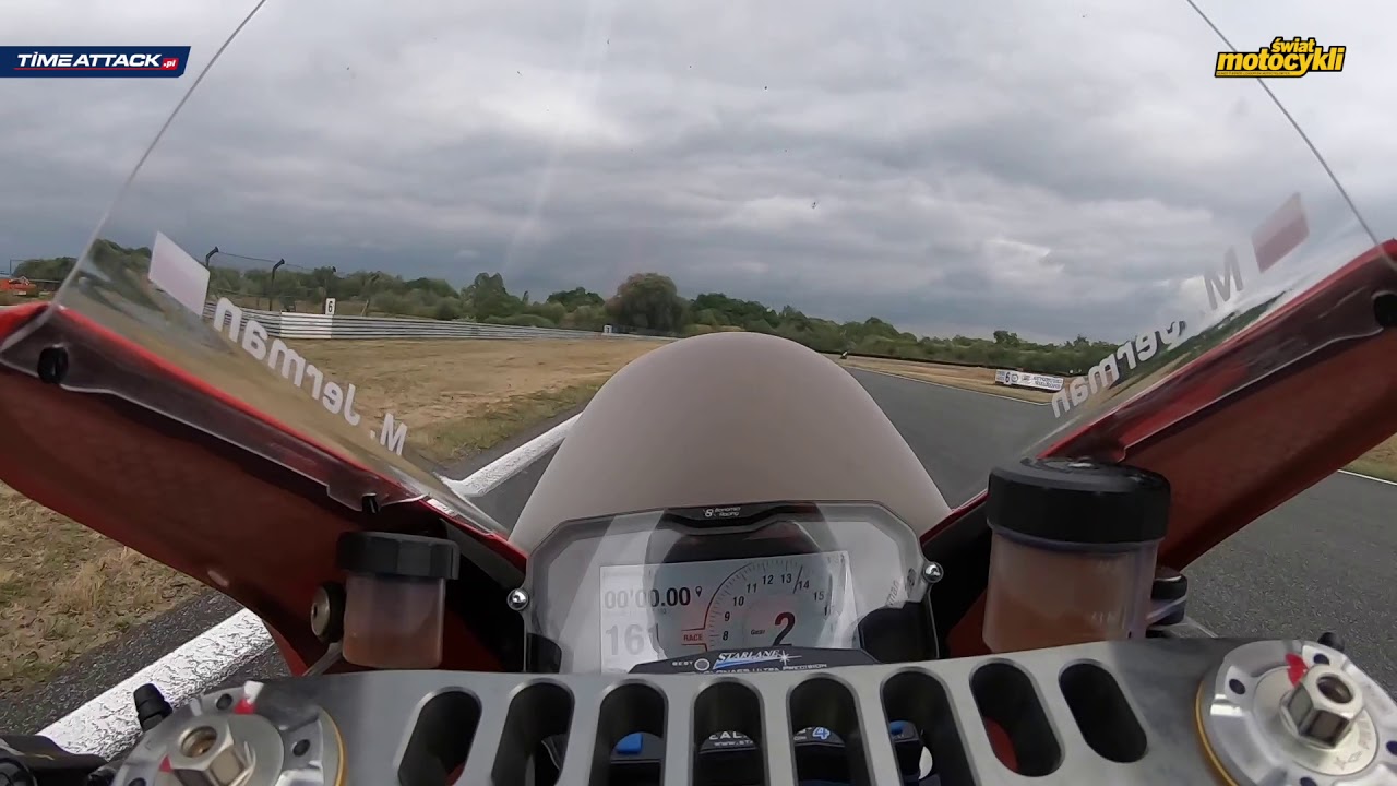 Ducati Panigale V4R - onboard Tor Poznań