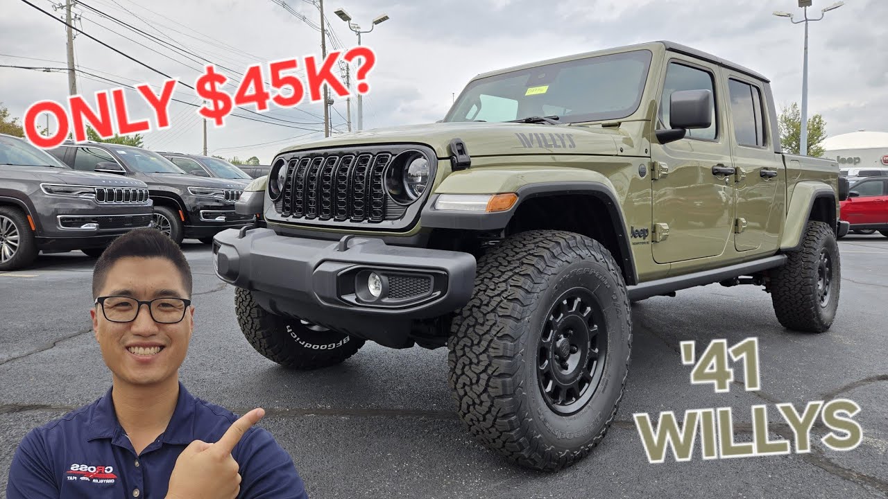SOLD --- '41 Jeep Gladiator Willys with 2" Lift, AEV Wheels, and 35" Tires!
