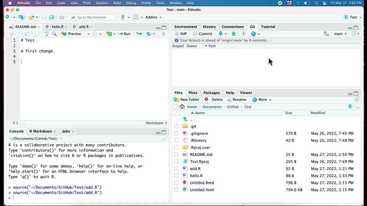 Week 2: Branch skills #1 and #2 using RStudio