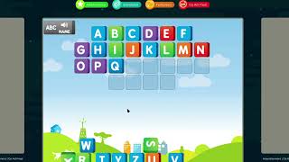 ALPHABETICAL ORDER • ABCya! Play by 4 years old Not Help by elders, He play alone no guide as well.