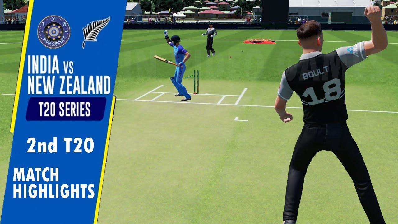 2nd T20 India vs New Zealand - IND v NZ - Match Highlights Cricket 22 ...