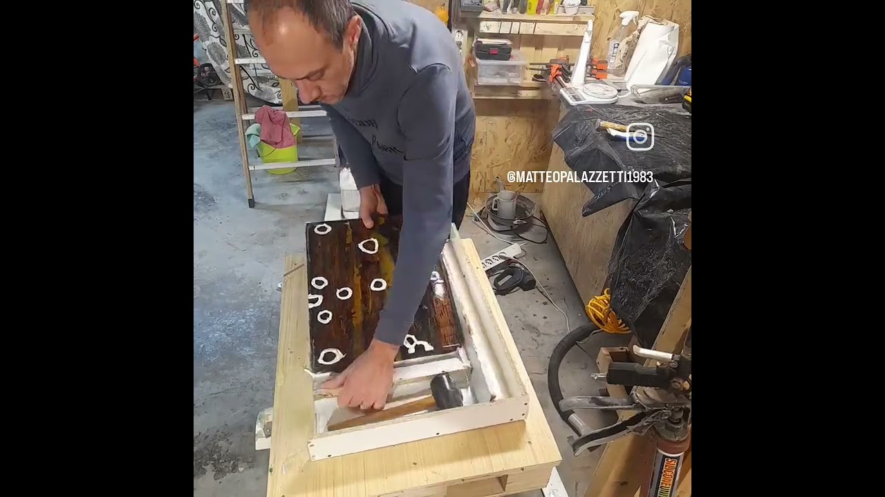 DISARMO DESERTO ARIZONA #resinart #art #wood #woodworking #shorts #reel #resin_pro #resinart