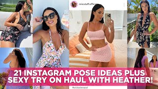 21 Instagram Pose Ideas Sexy Try On Haul Video With Heather