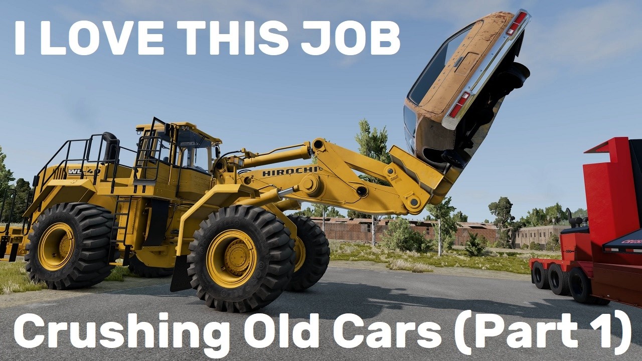 BeamNG.drive (Mod) Freeroam: Derby Arenas - Crushing Old Cars (PART 1)