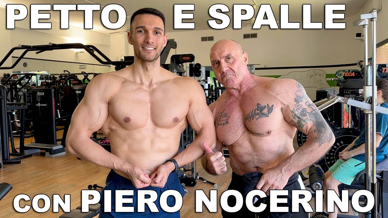 ALLENAMENTO PETTO E SPALLE CON PIERO NOCERINO! MI HA DISTRUTTO IN 10 MINUTI...