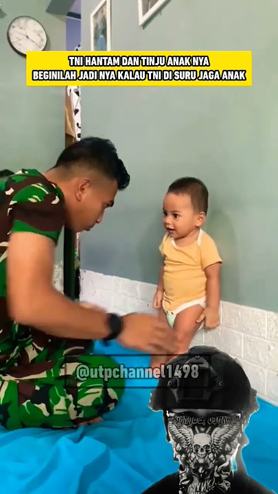 LUCU TNI HANTAM DAN TINJU ANAK NYA #shorts #komando #tentara #tni #tniad #ngakak #lucu #tniindonesia