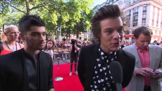 One Direction: This Is Us World Premiere Harry & Zayn Interview