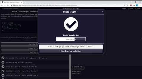 Basic Javascript (69/111) | Introducing Else Statements | freeCodeCamp