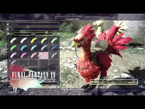 Видео: Final Fantasy 15 Chocobos - Как да отключите търсенето на Chocobo под наем, да намерите нови цветове и умения