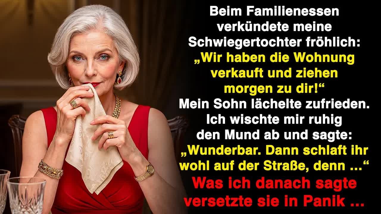„Dein Haus ist größer, deshalb verkauften wir unsere Wohnung und ziehen morgen zu dir “