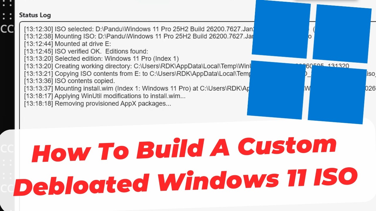How To Build A Custom Debloated Windows 11 ISO Using Chris Titus ...