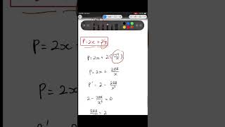 I had solved a differentiation problem about minimum perimeter. #beginners #maths