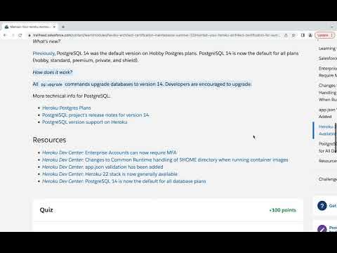 Heroku-Architect Vorbereitung