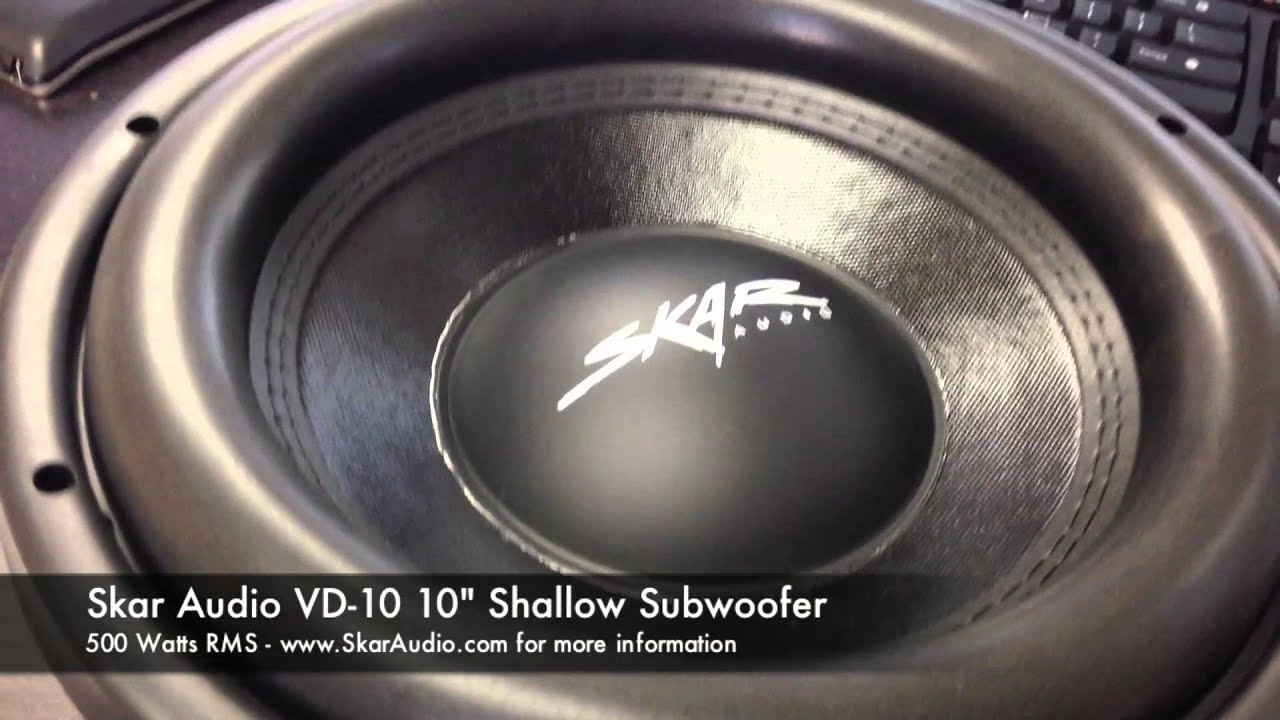 Skar Audio VD-10 Unboxing (500 Watt RMS / 10" Shallow Subwoofer) - YouTube