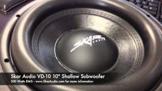 Skar Audio VD-10 Unboxing (500 Watt RMS / 10" Shallow Subwoofer)