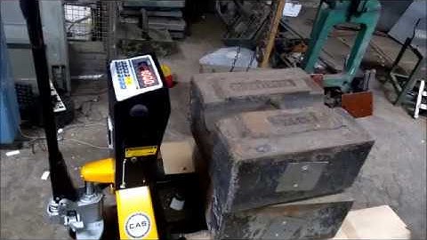 Pallet weighing scale