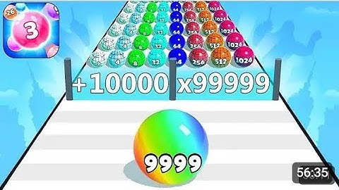 Ball Run 2048 - Gameplay Walkthrough Tutorial Levels (iOS, Android NinjaX YT is live! part - 134