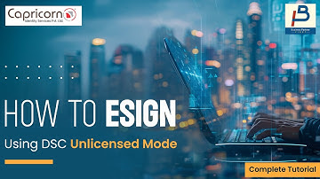 How to eSign Using DSC Unlicensed Mode | Complete Tutorial