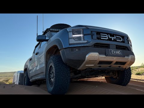 Ep7 - 2/4 First BYD Shark 6 to Tow TVAN Camper Crossing the Simpson Desert?