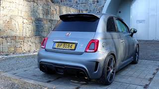 Abarth Biposto 695 Akrapovic + Skat =  😈 😈 😈
