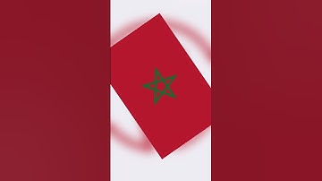 Correct way to hang Morocco flag vertically #shorts