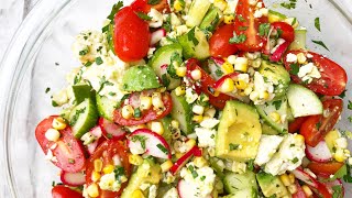 Summer Vegetable and Feta Salad