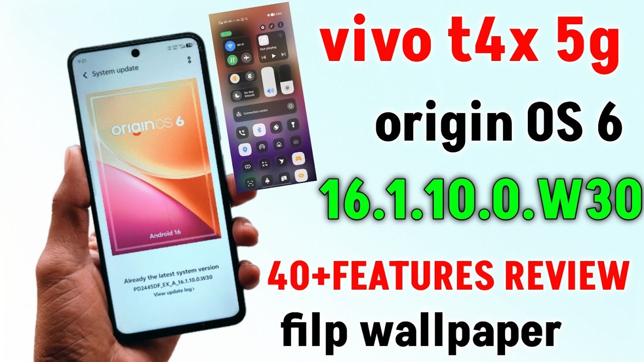 Vivo t4x 5g origin OS 6 update 40+ features review // Vivo t4x origin OS 6 review full features 