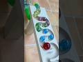 Marble Run ASMR ☆ HABA Wave Slope & Pop Tube, Skeleton Car #shorts #marblerun @marblesunsun