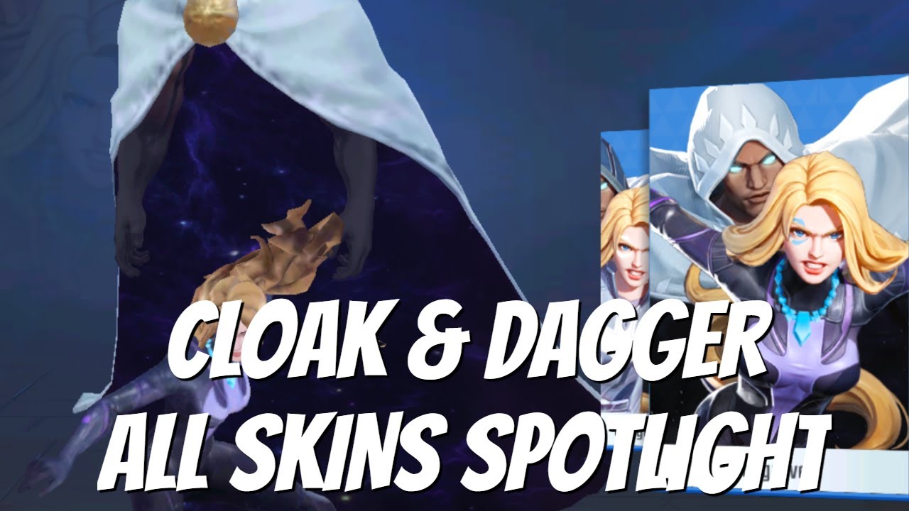 CLOAK & DAGGER ALL SKINS SPOTLIGHT | Marvel Super War