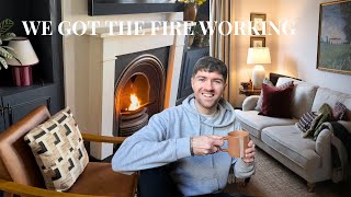WHY DIDNT WE DO THIS SOONER? Reinstating our victorian fire, vintage furniture & health updates