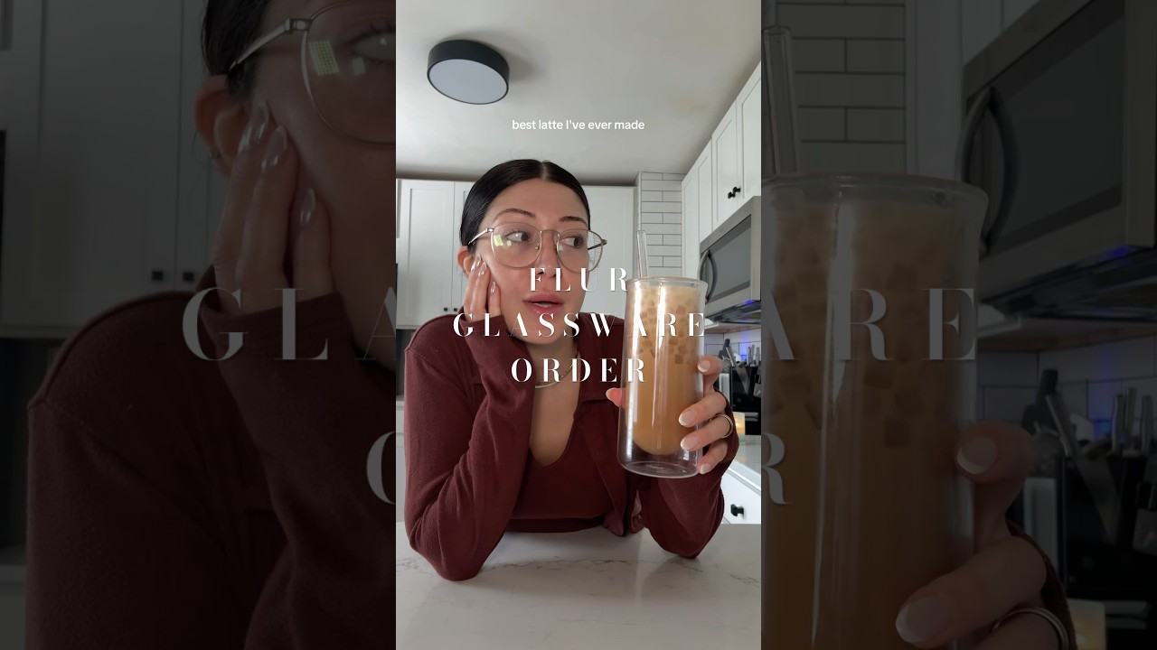 i’m obsessed w these glasses @flurglassware @Ethanrodecoffee ✨