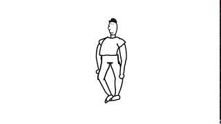 Walking test with facial expressions