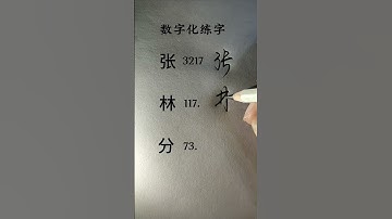 How to write Chinese Characters 张 林 分 #chinesecharacterwriting #chineselanguage #learnchinese